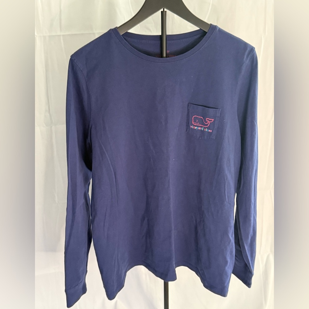 Vineyard Vines Classic Purple Long Sleeve Tee